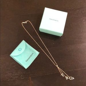 Tiffany & Co "T&co" Triple Drop  Necklace